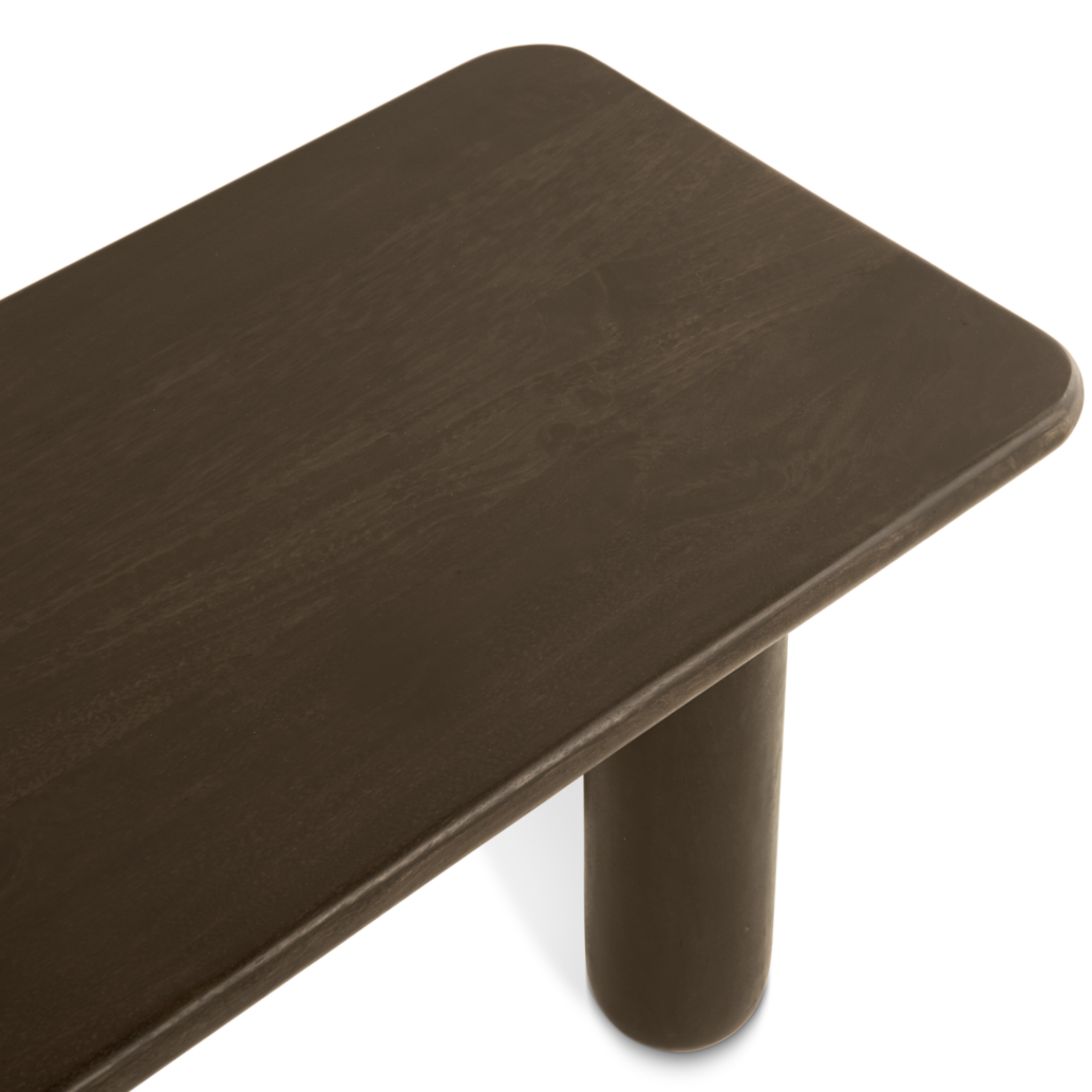 Eetbank Rondo – 220cm Donkerbruin
