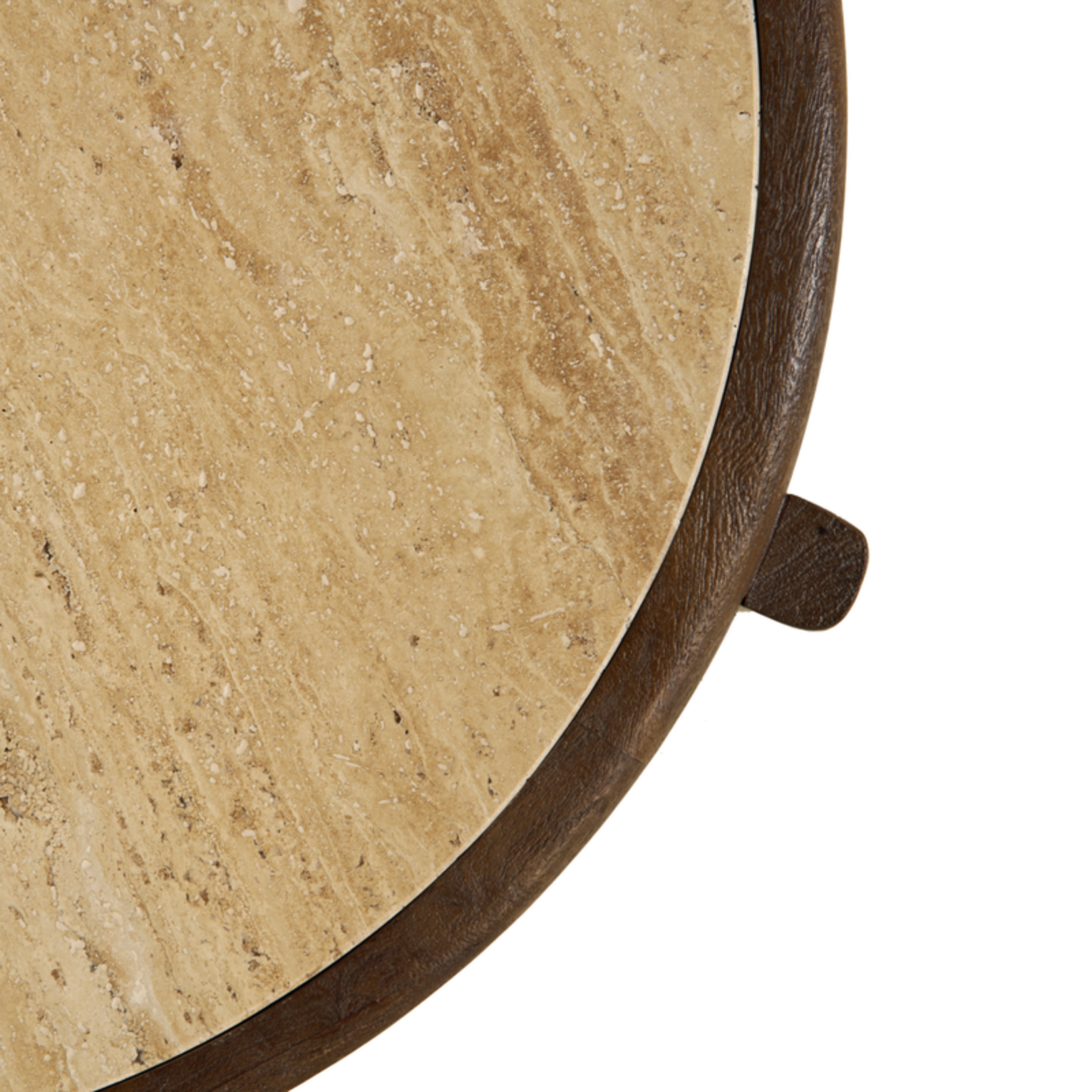 Bijzettafel Bora – Ø50cm Bruin