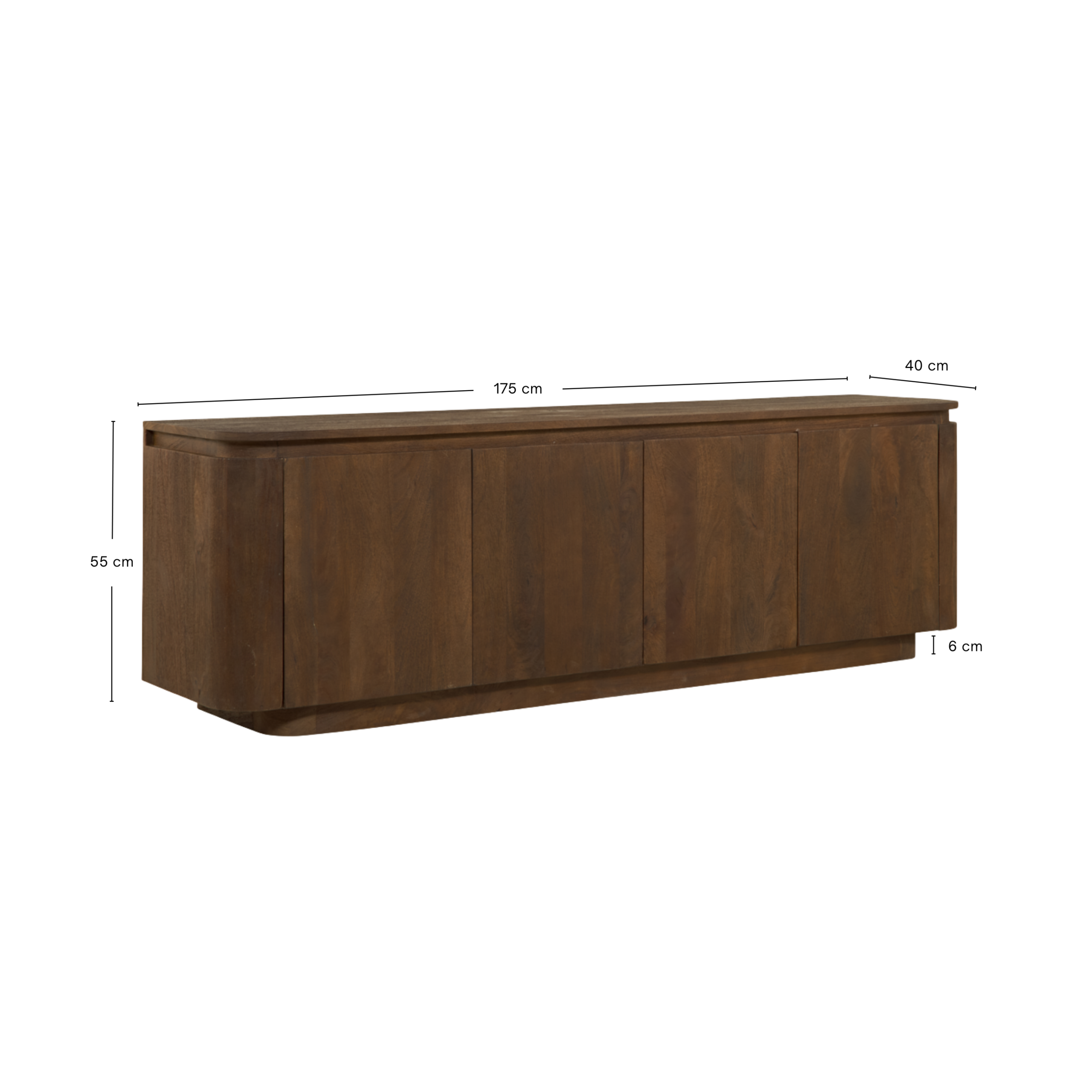 TV-Meubel Bora – 175cm Bruin