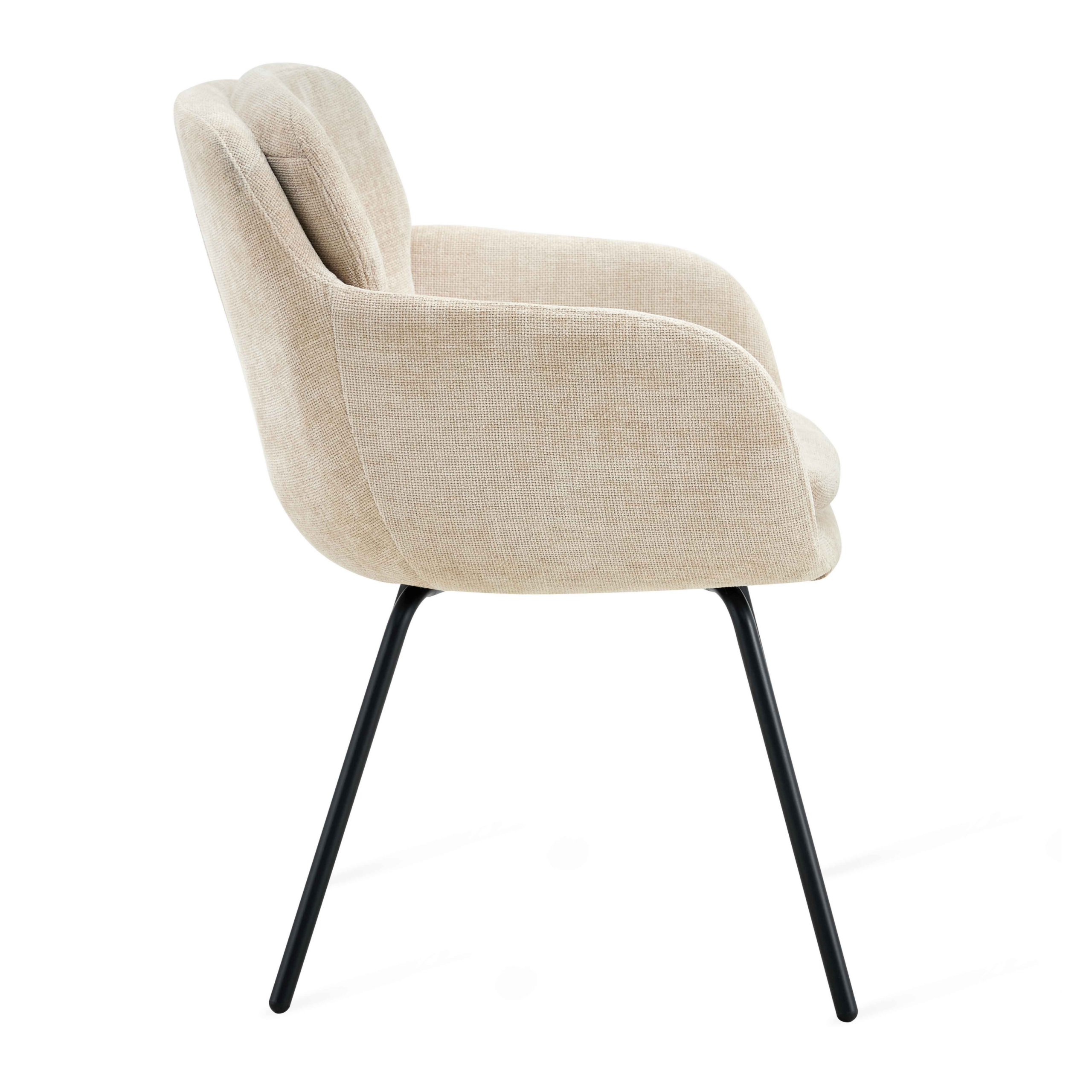 Eetkamerstoel Livia – Naturel Taupe