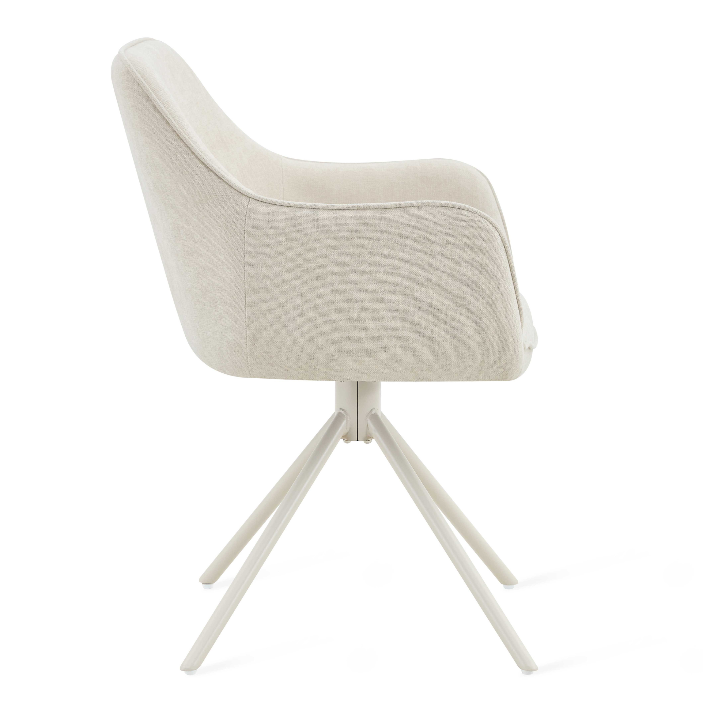 Eetkamerstoel Bo – Beige Draaibaar