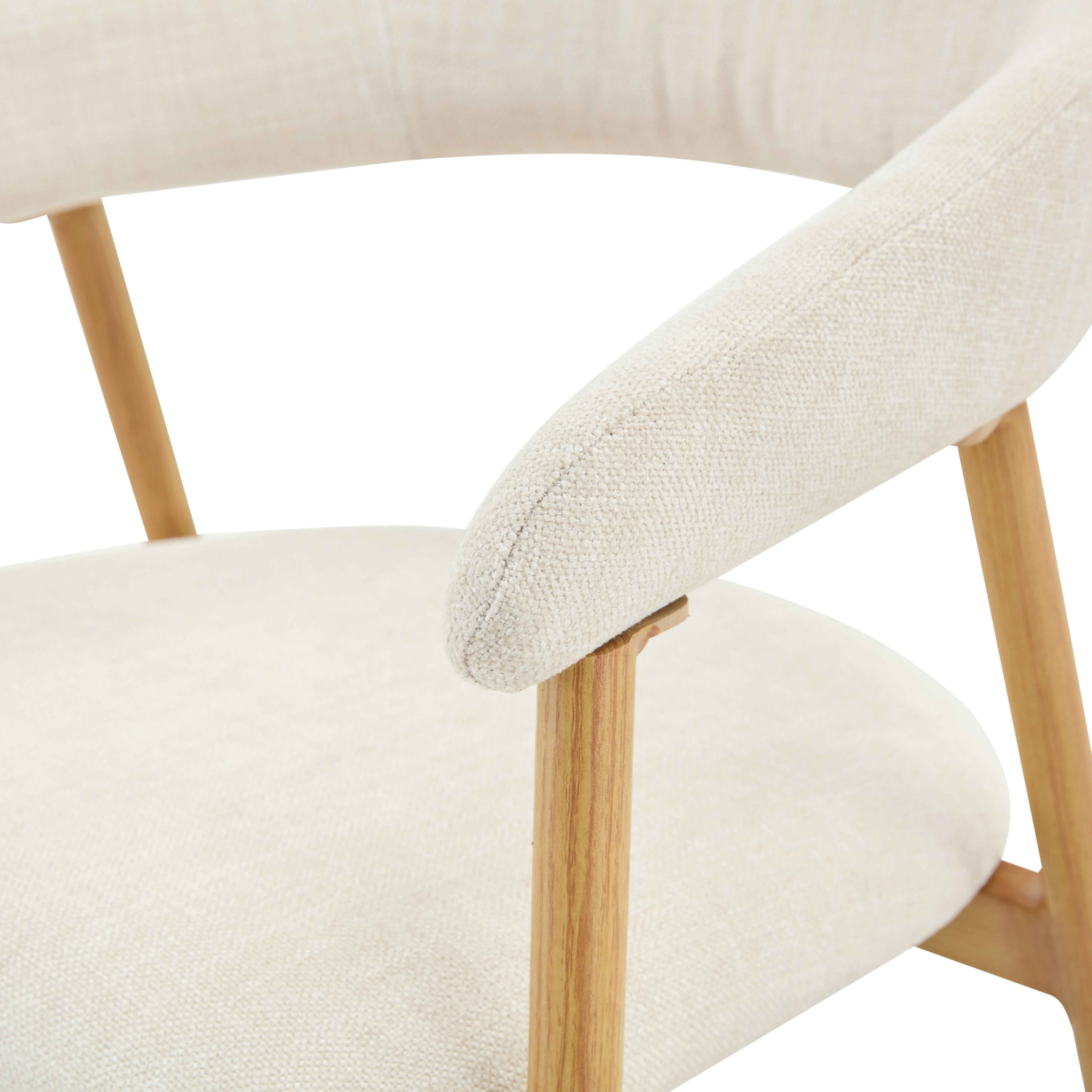 Eetkamerstoel Japandi - Beige Eiken