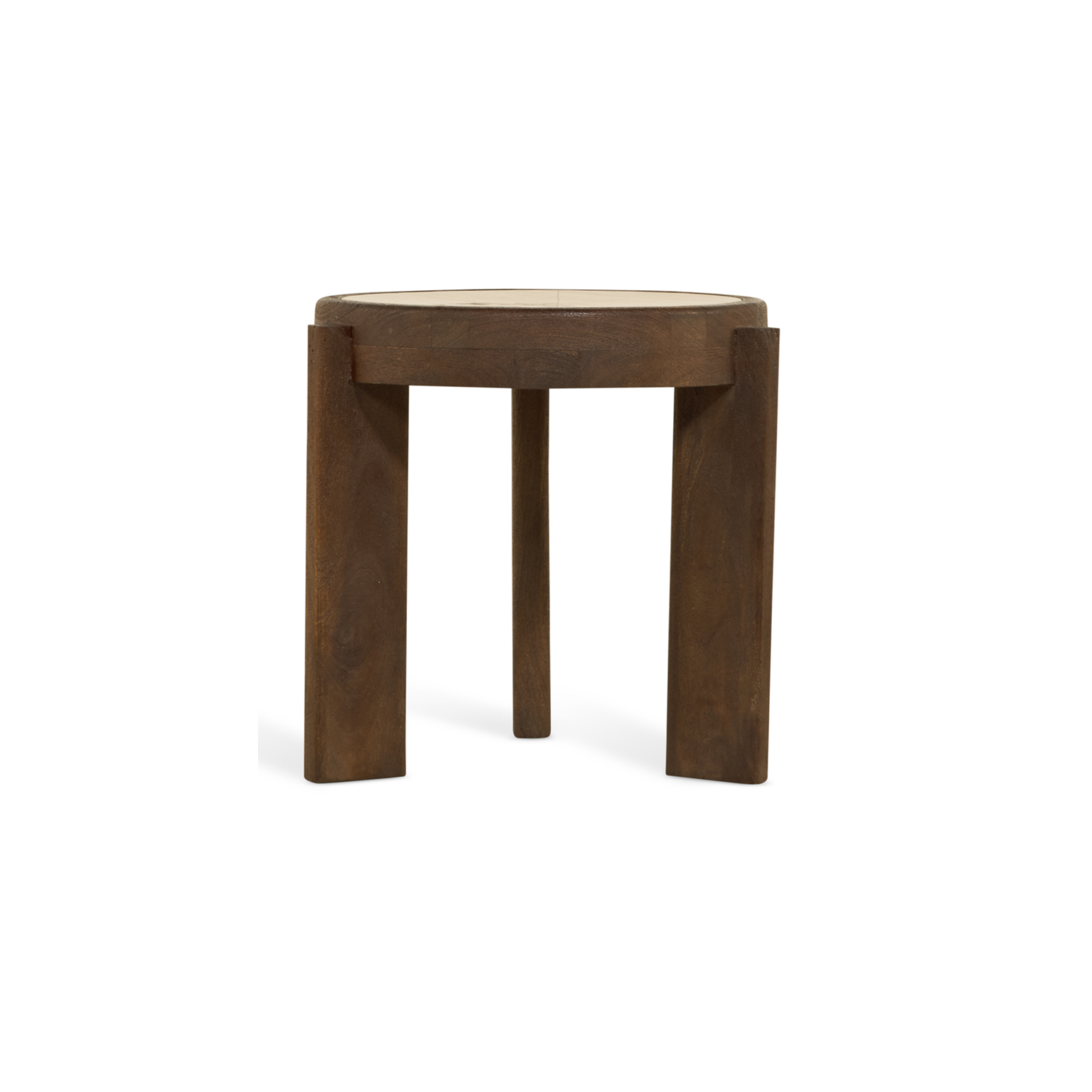Bijzettafel Bora – Ø50cm Bruin