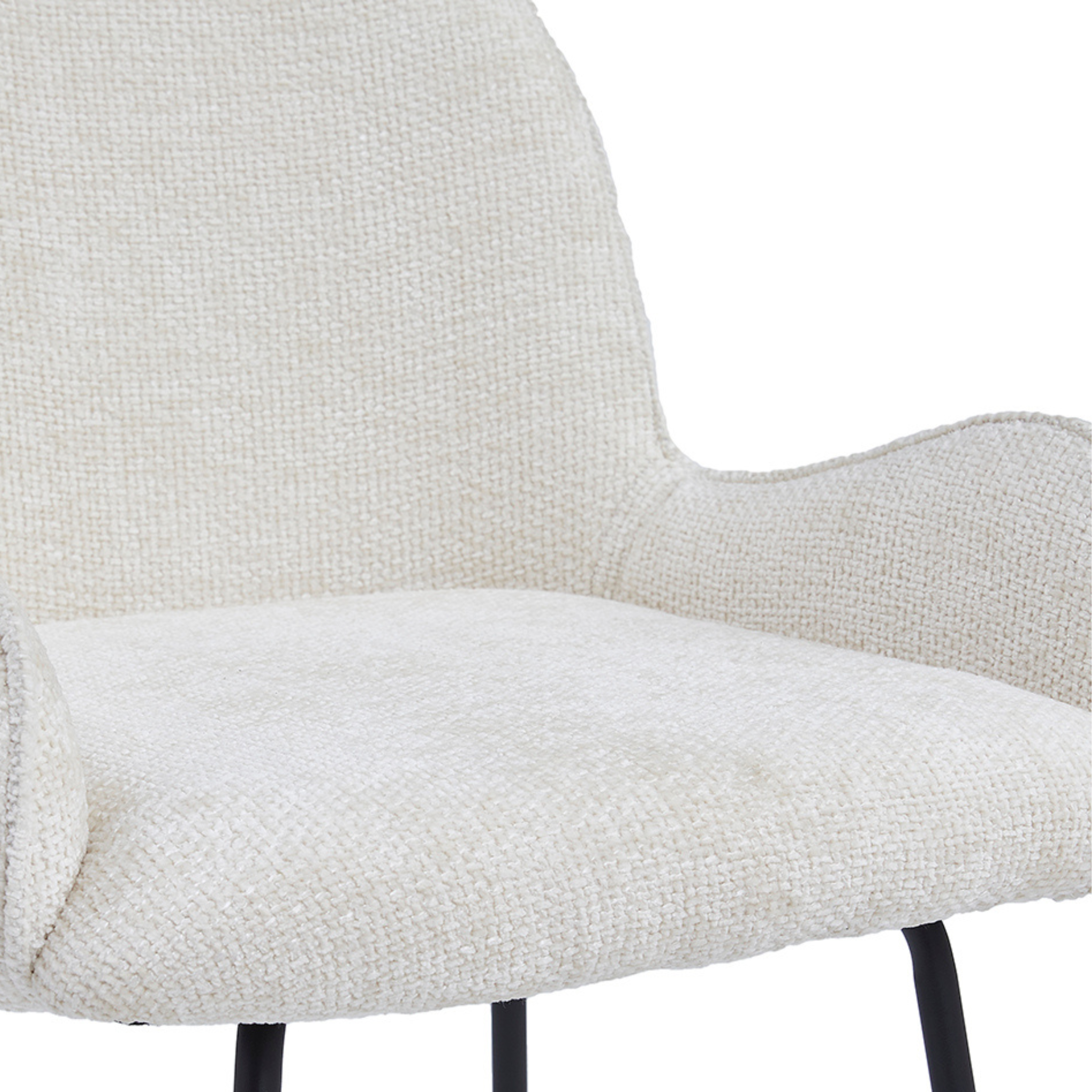 Barkruk Lily – Stof Ivoor