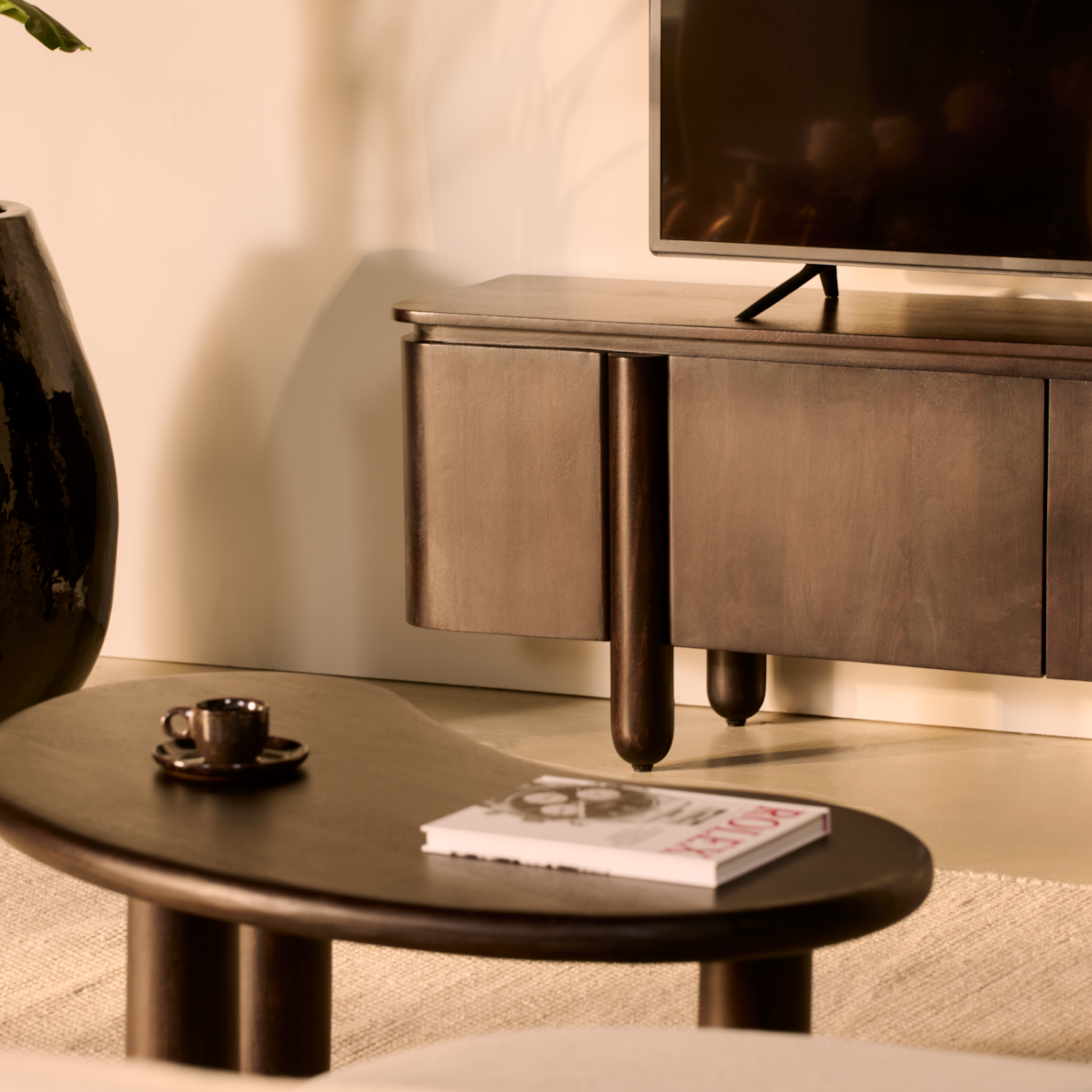 TV-Meubel Rondo – 175cm Donkerbruin