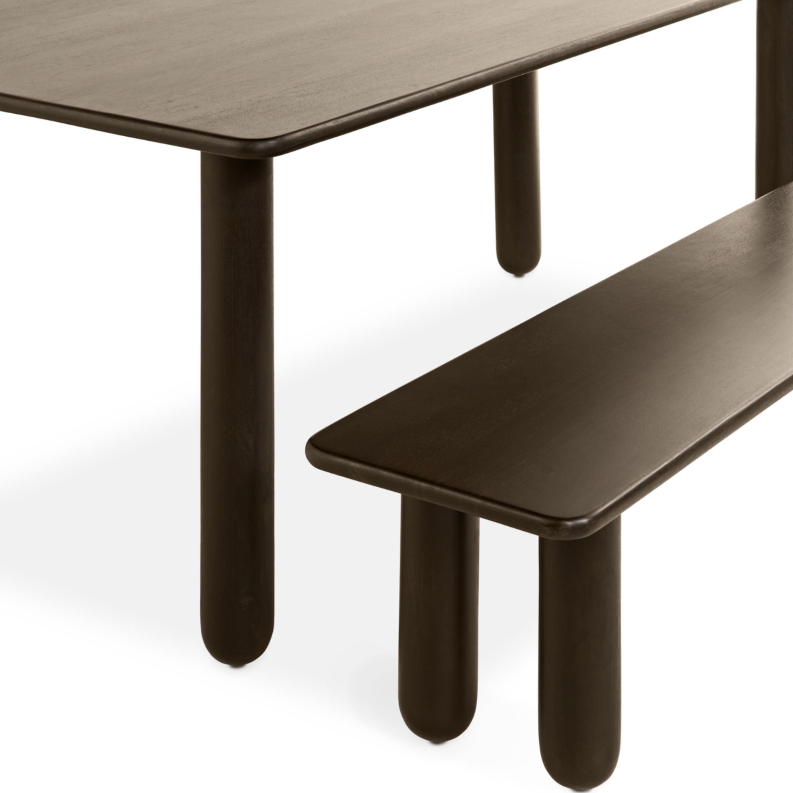 Eettafel Rondo – 220cm Donkerbruin