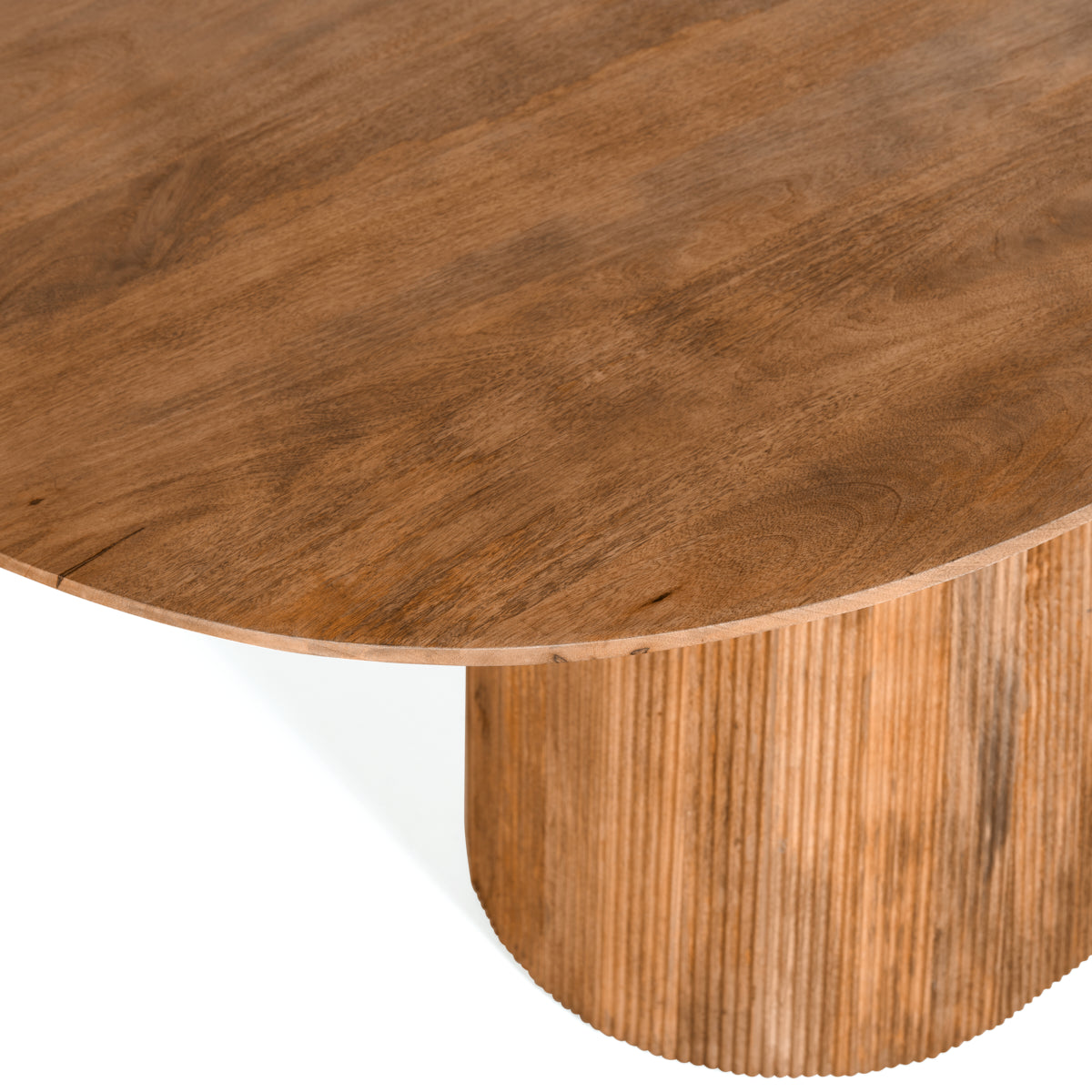Japandi Eettafel Ovaal - Lichtbruin - 180cm