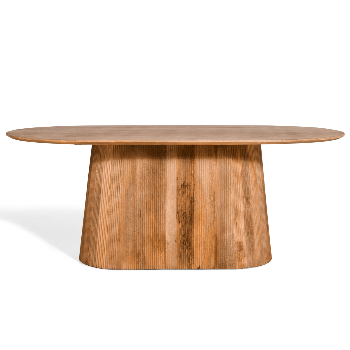 Japandi Eettafel Ovaal - Lichtbruin - 230cm