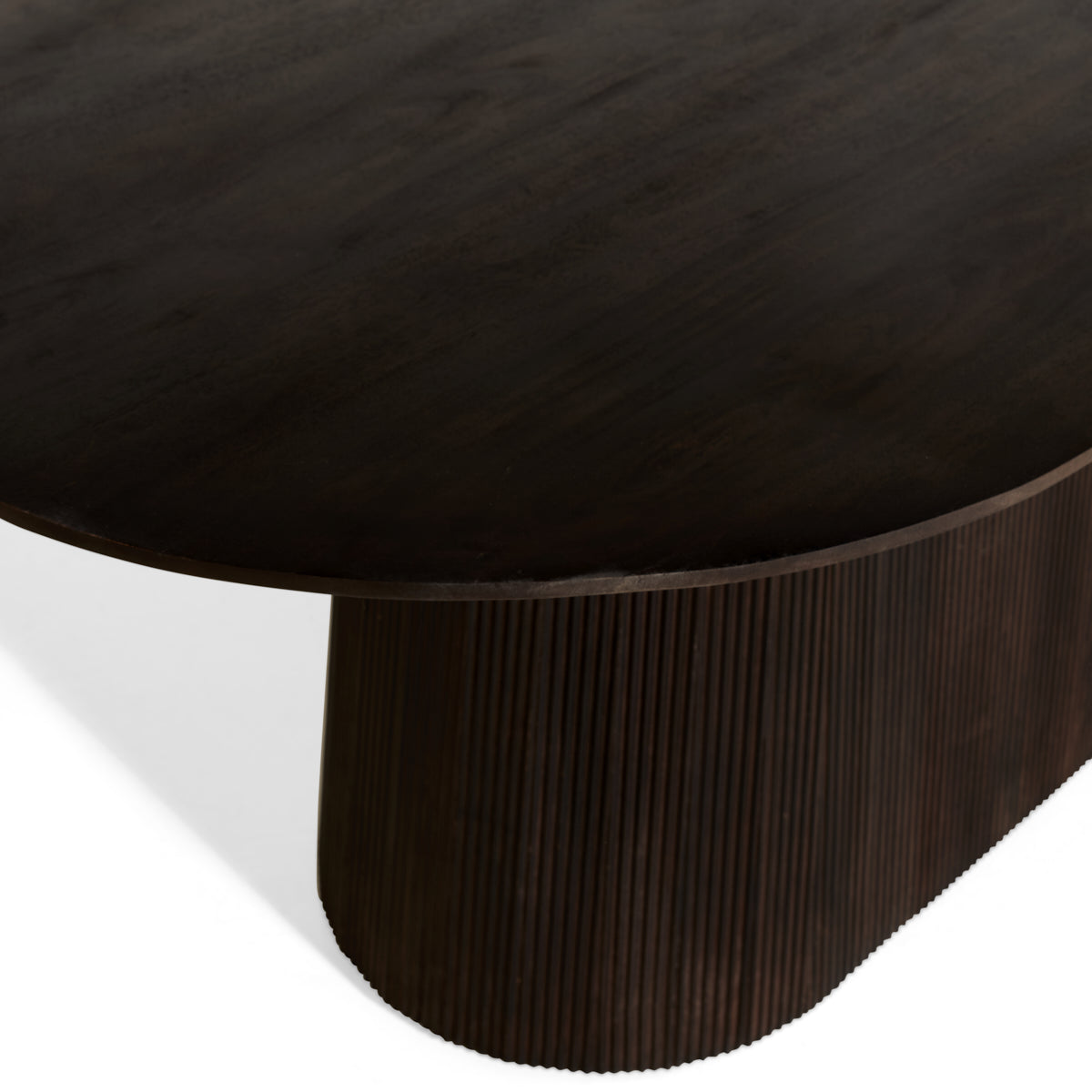 Japandi Eettafel Ovaal - Bruin - 230cm