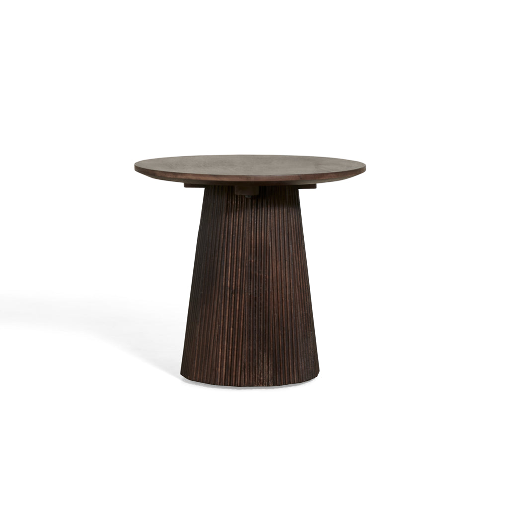 Japandi Bijzettafel - Bruin - Ø50cm