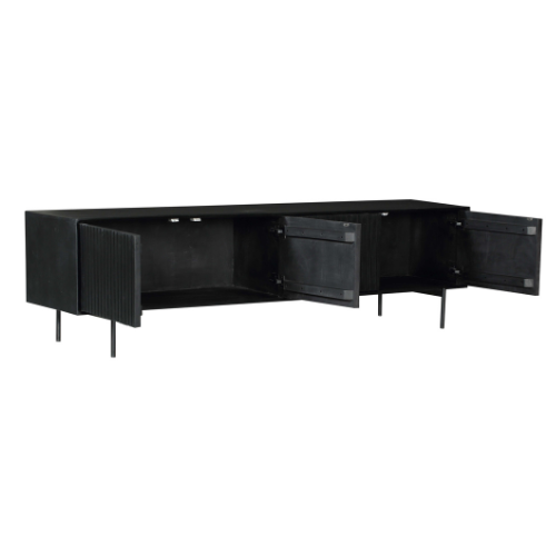 Tv meubel Madison Zwart | 210 cm - Dbmeubels