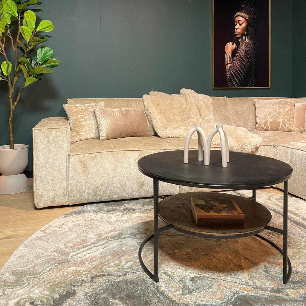 Salontafel Lecia | Zwart Goud - Dbmeubels