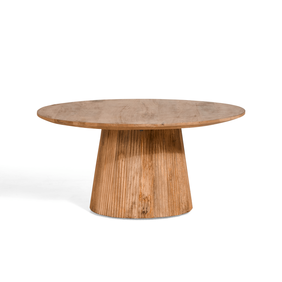 Japandi Salontafel - Lichtbruin - Ø80cm