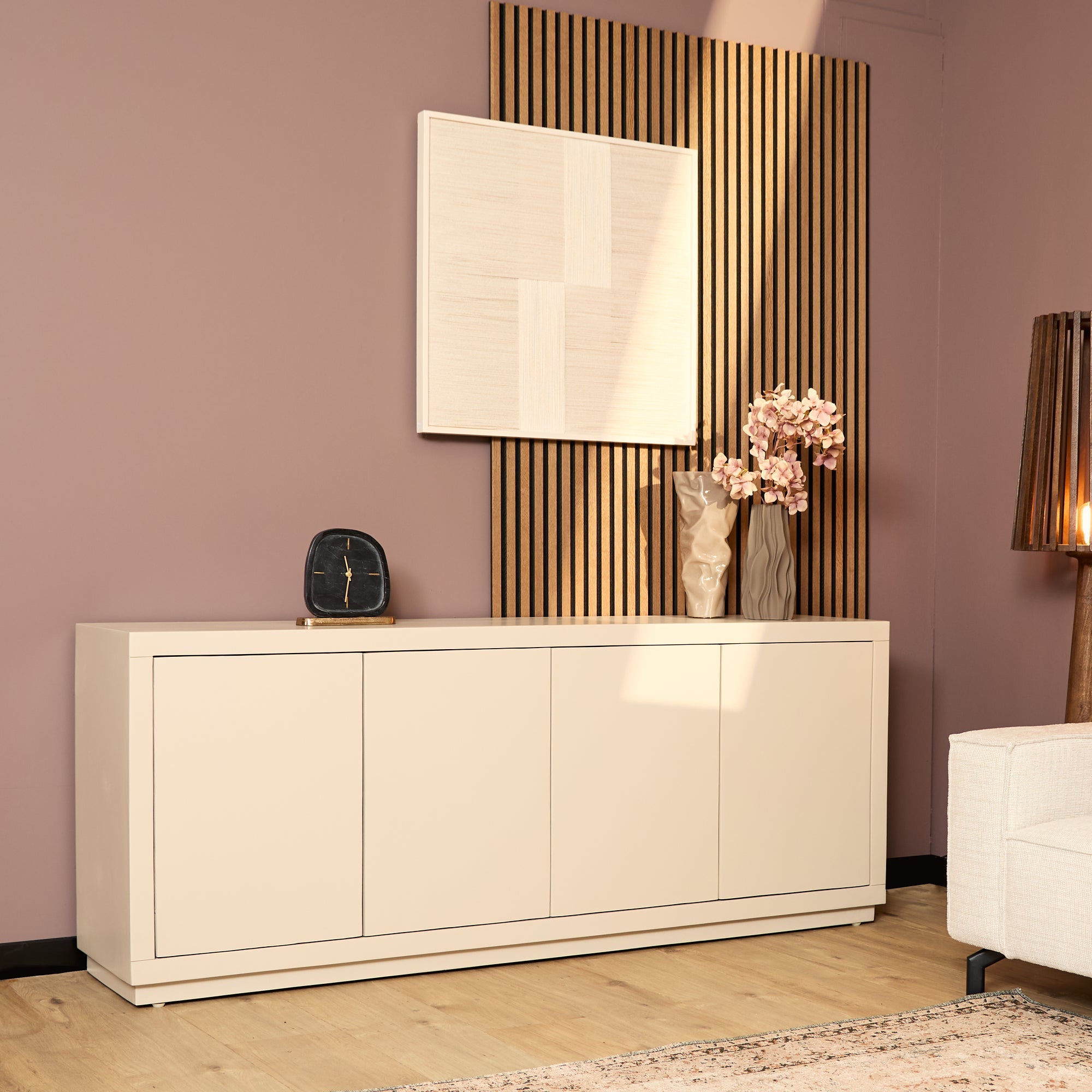 Dressoir Brussel Sand 200cm | 4 deurs