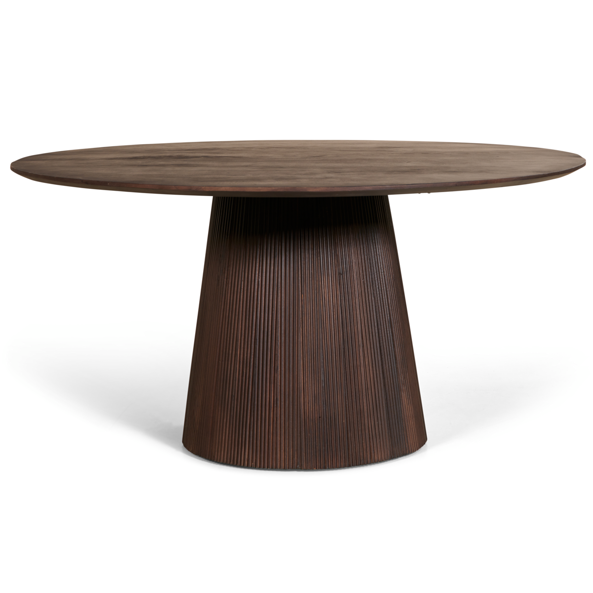 Japandi Eettafel Rond - Bruin - Ø120cm
