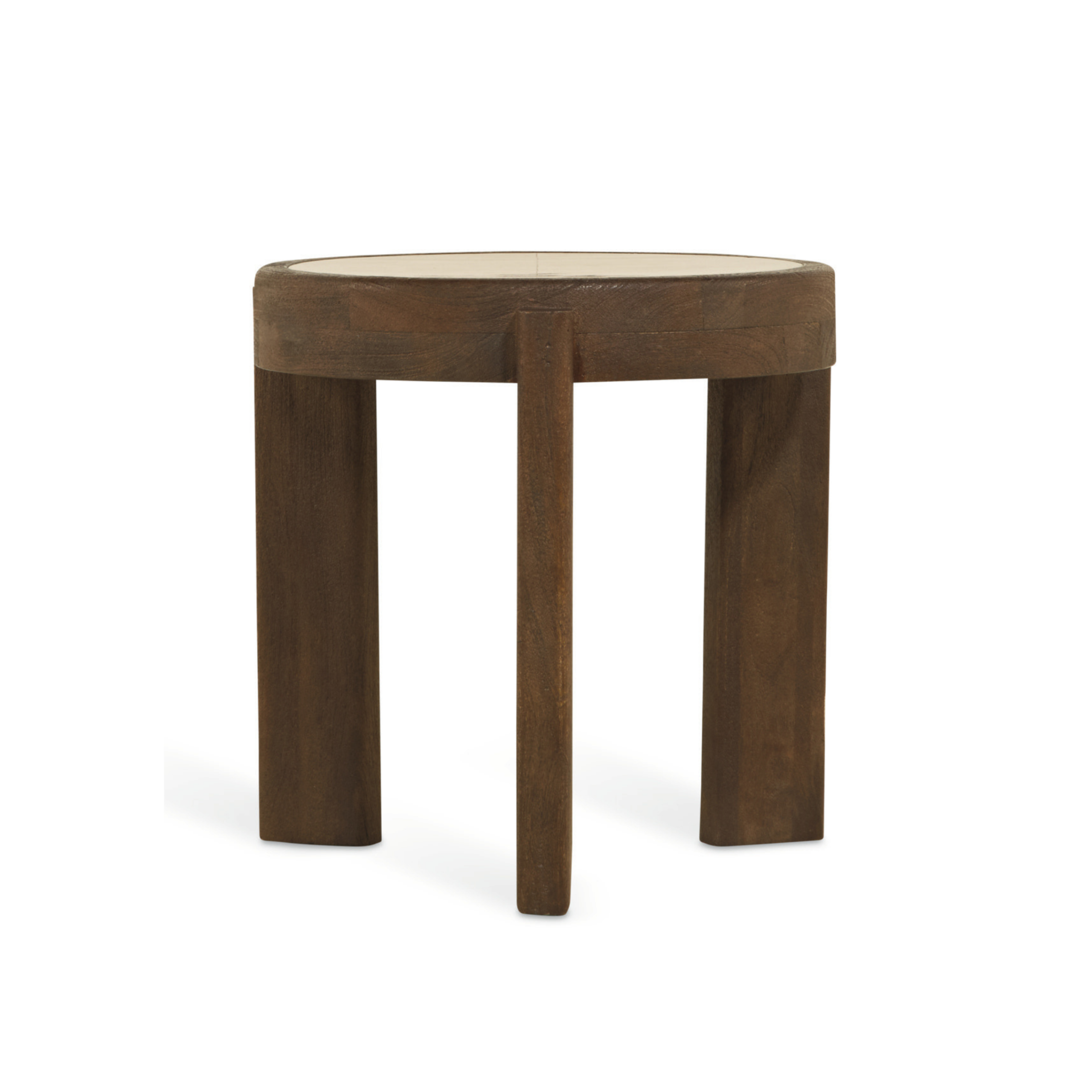 Bijzettafel Bora – Ø50cm Bruin