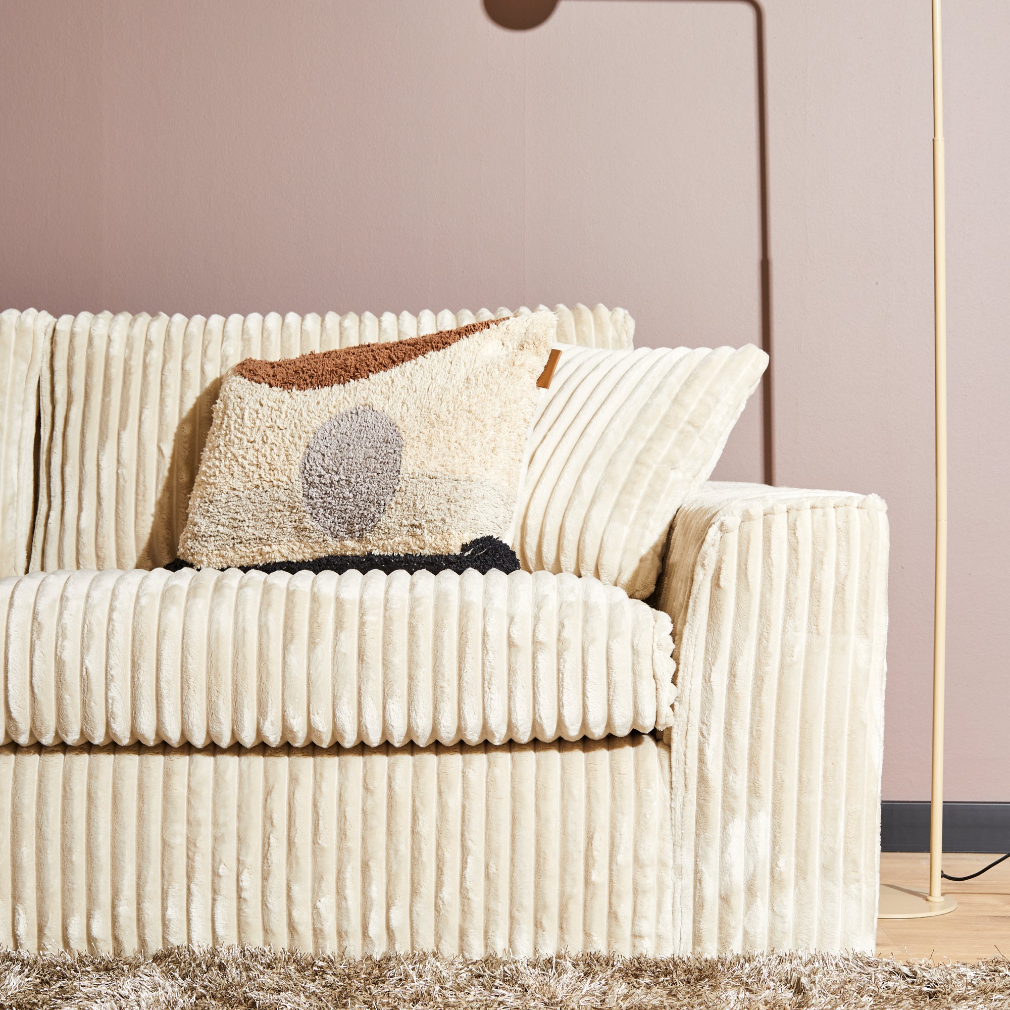MijnSofa Teddy | 2,5-zits + Divan Rechts | Beige