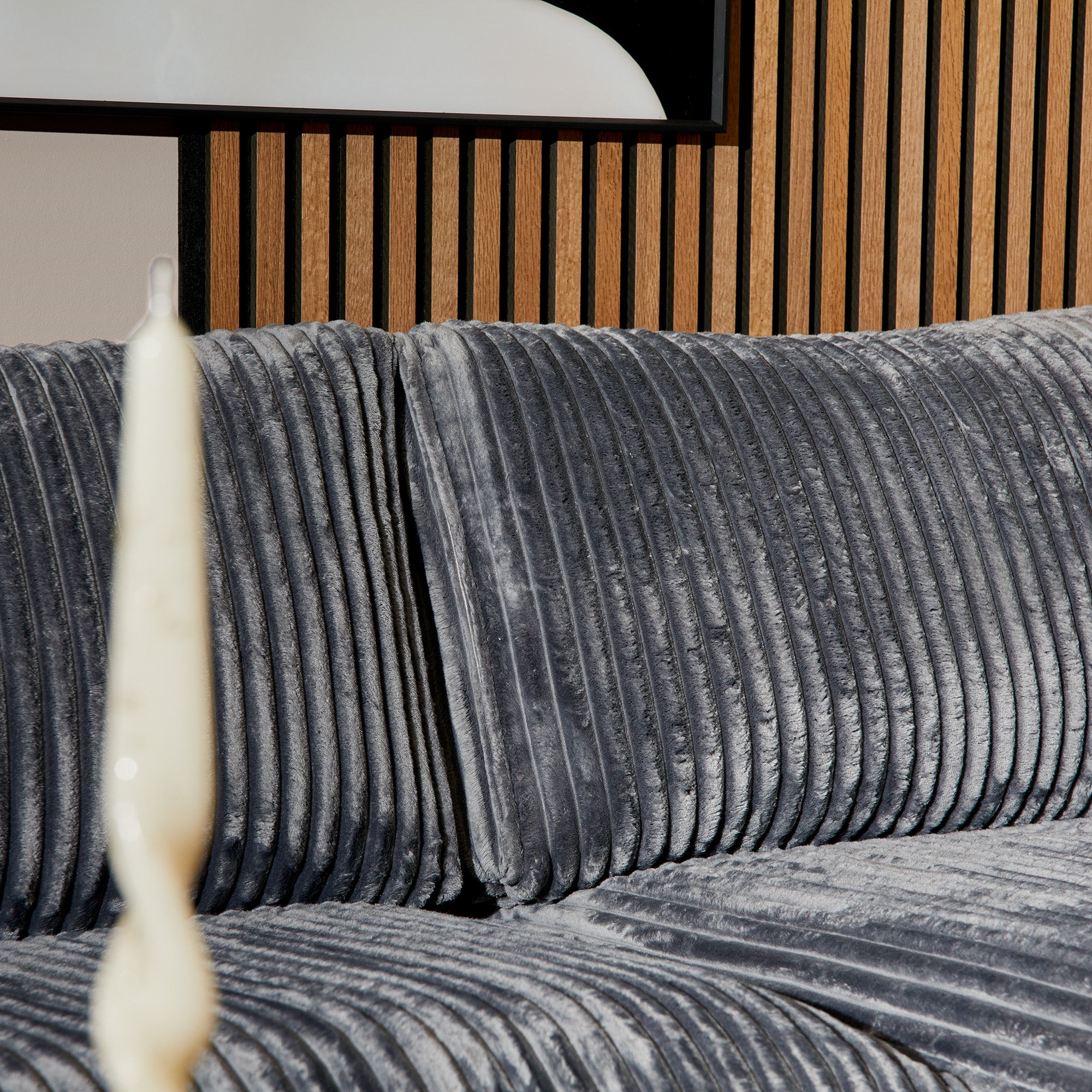 MijnSofa Teddy | 2,5-zits + Divan Rechts | Antraciet