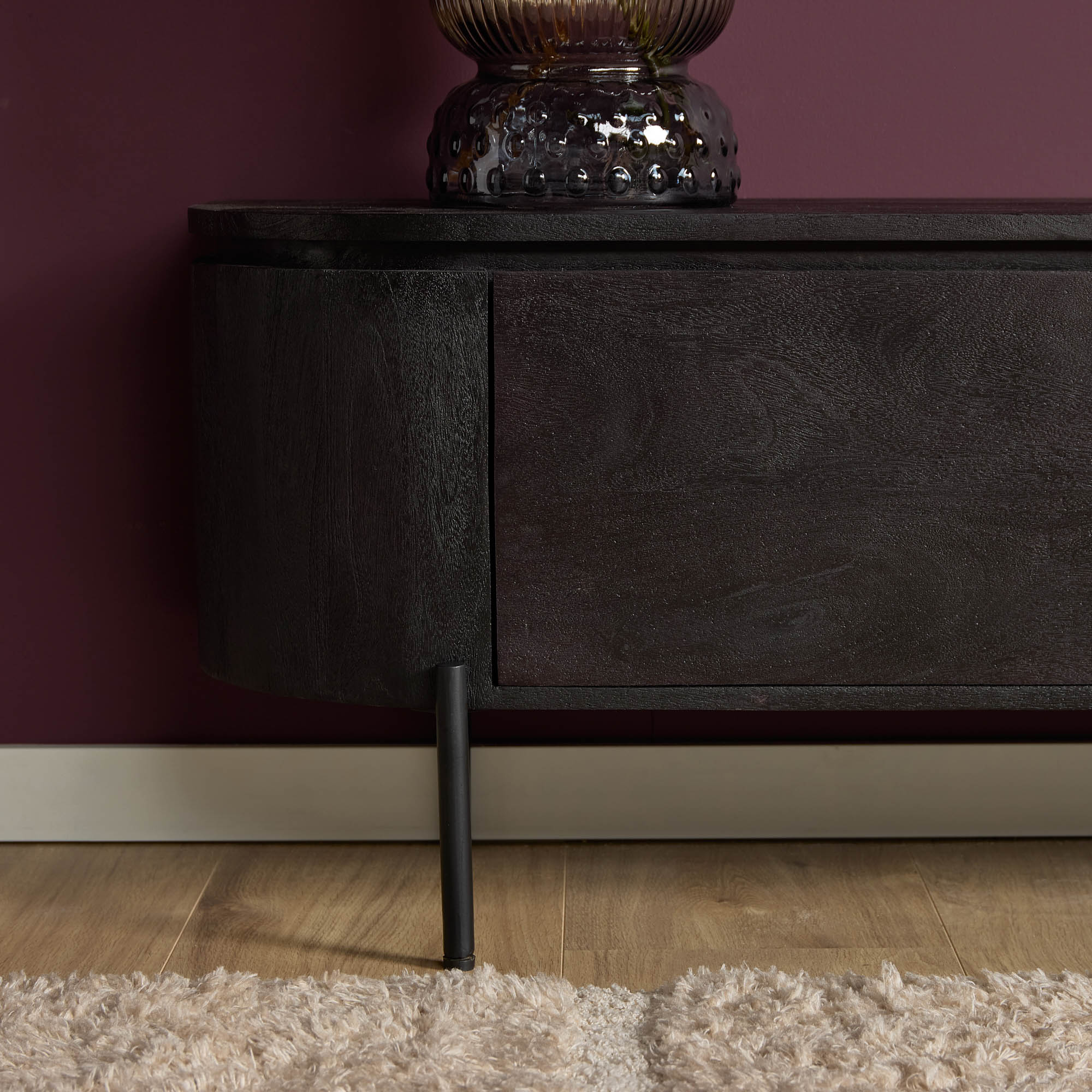 Tv-meubel Excellent Zwart | 280 cm