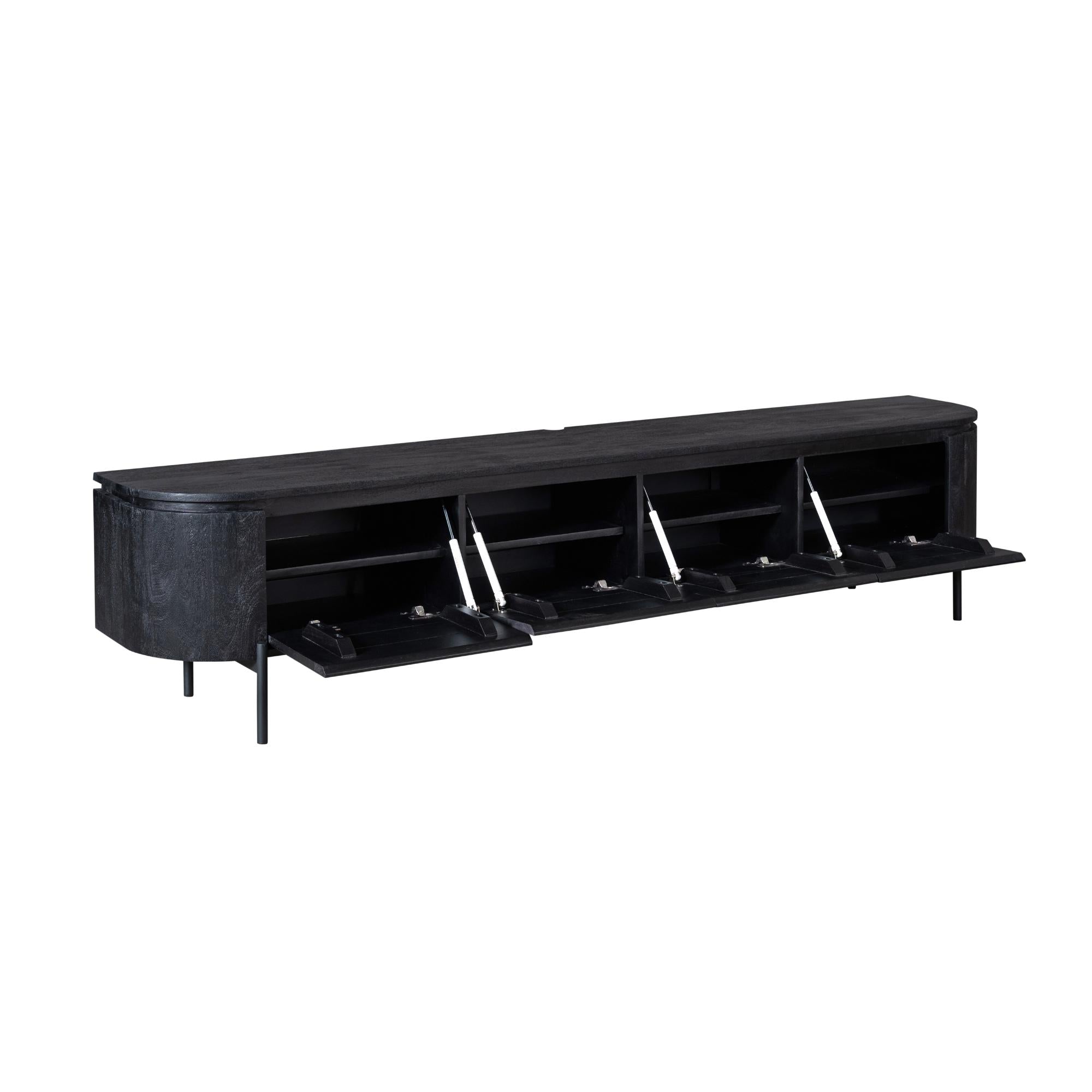 Tv-meubel Excellent Zwart | 200 cm