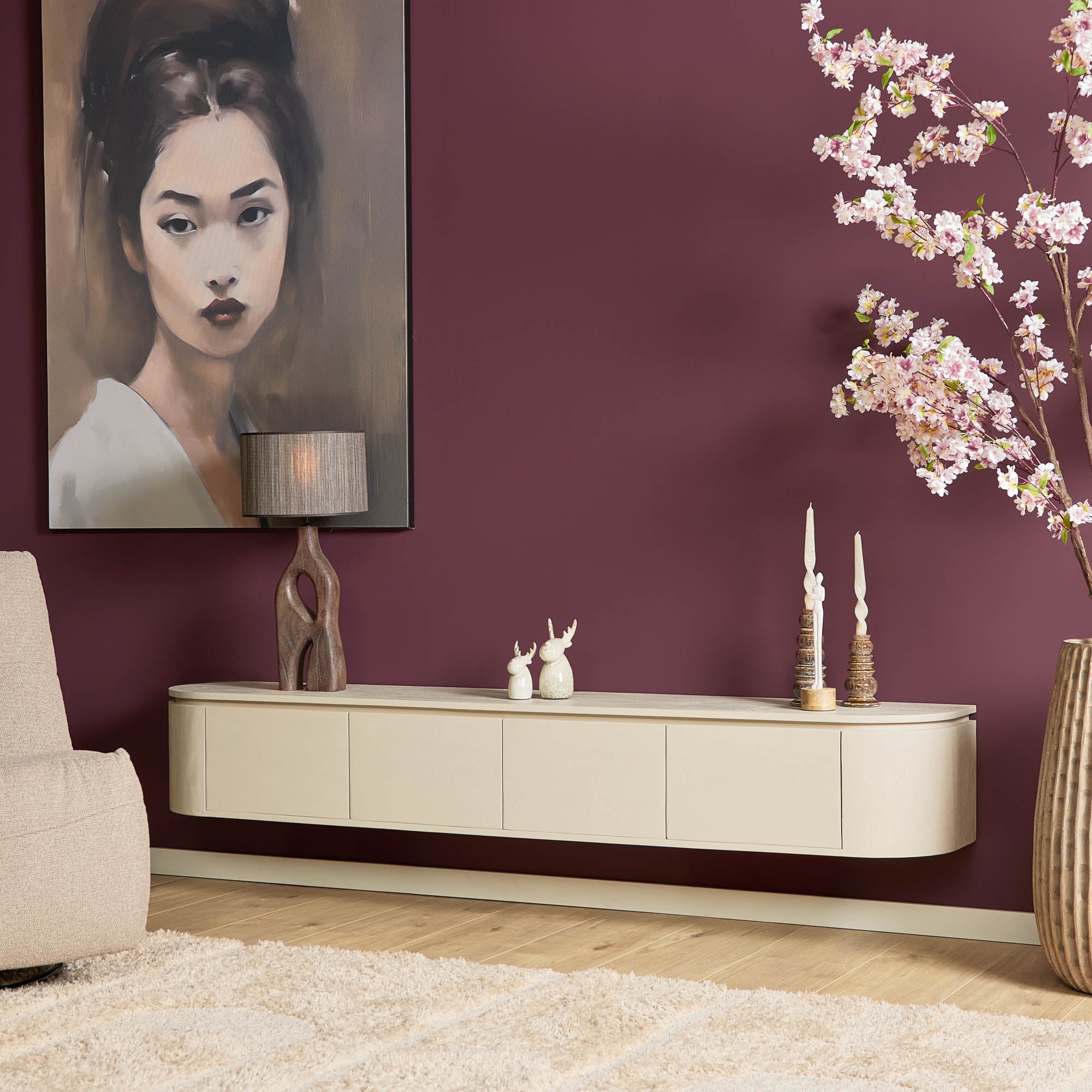 Tv meubel Excellent Zand | 200 cm