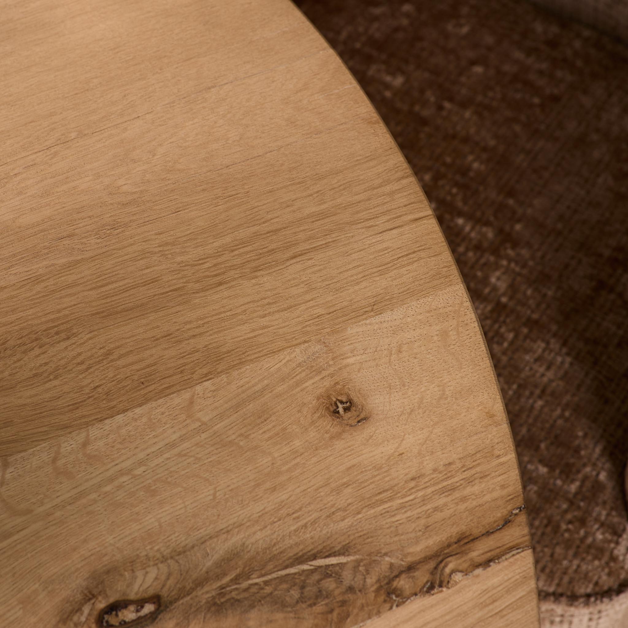 Eiken eettafel Ferris | Rond 130 cm | Naturel