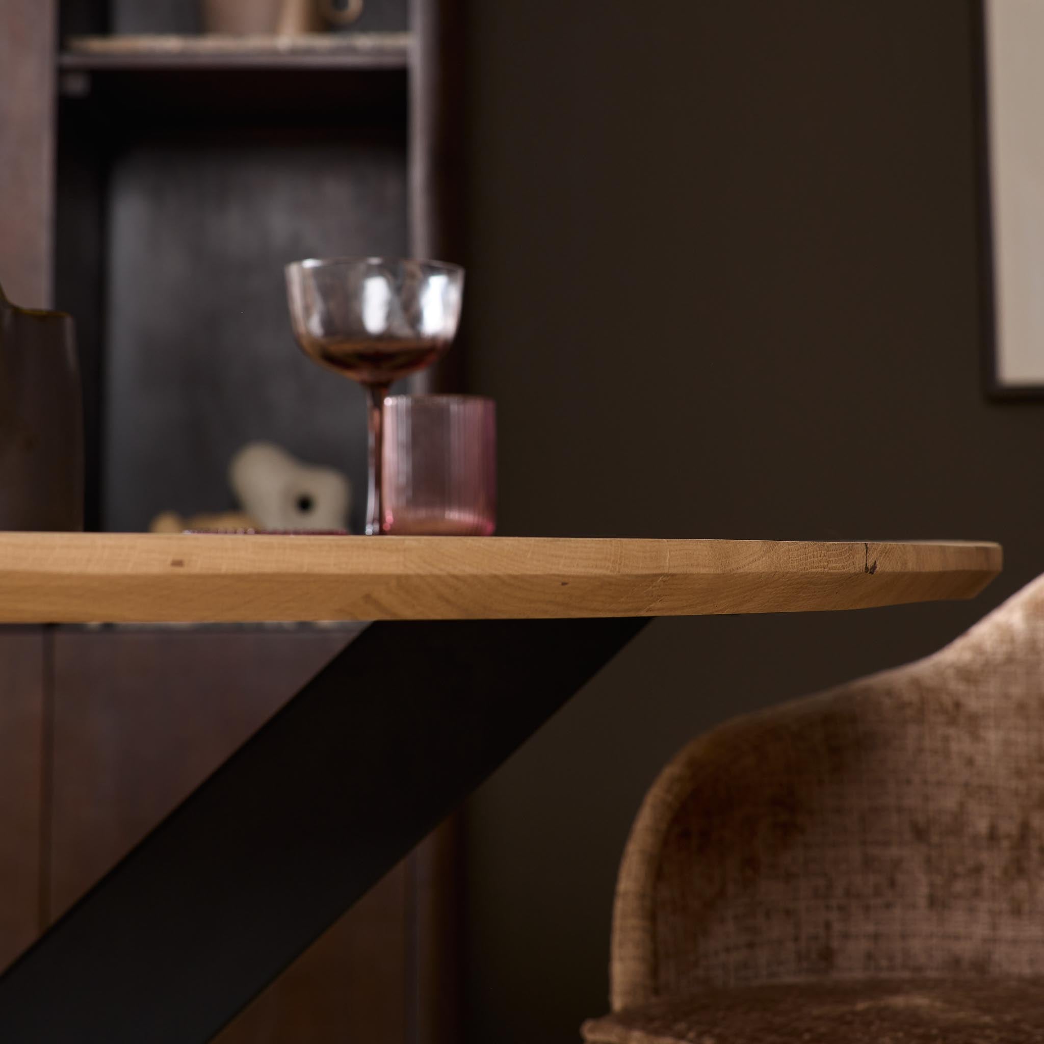 Eiken eettafel Ferris | Rond 150 cm | Naturel