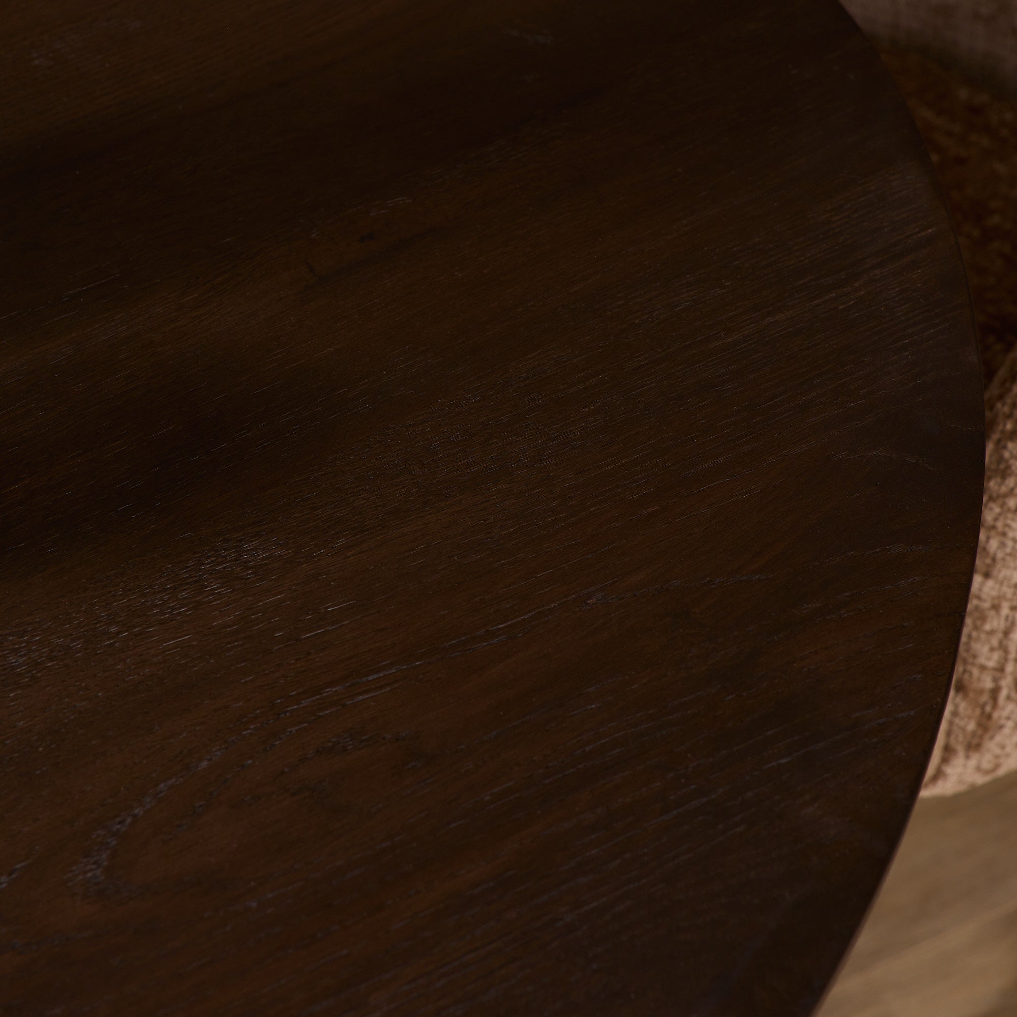 Eiken eettafel Ferris | Rond 130 cm | Bruin