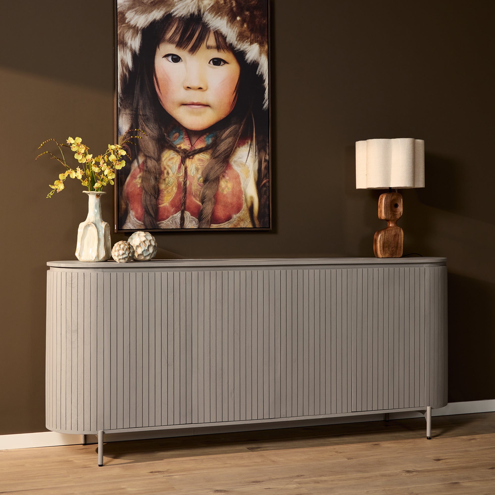 Dressoir Solana | 210 cm | Taupe