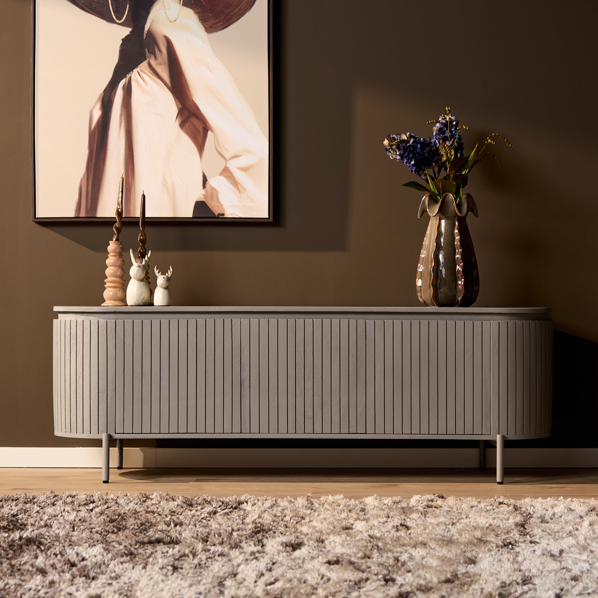 Tv-meubel Solana | 165 cm | Taupe