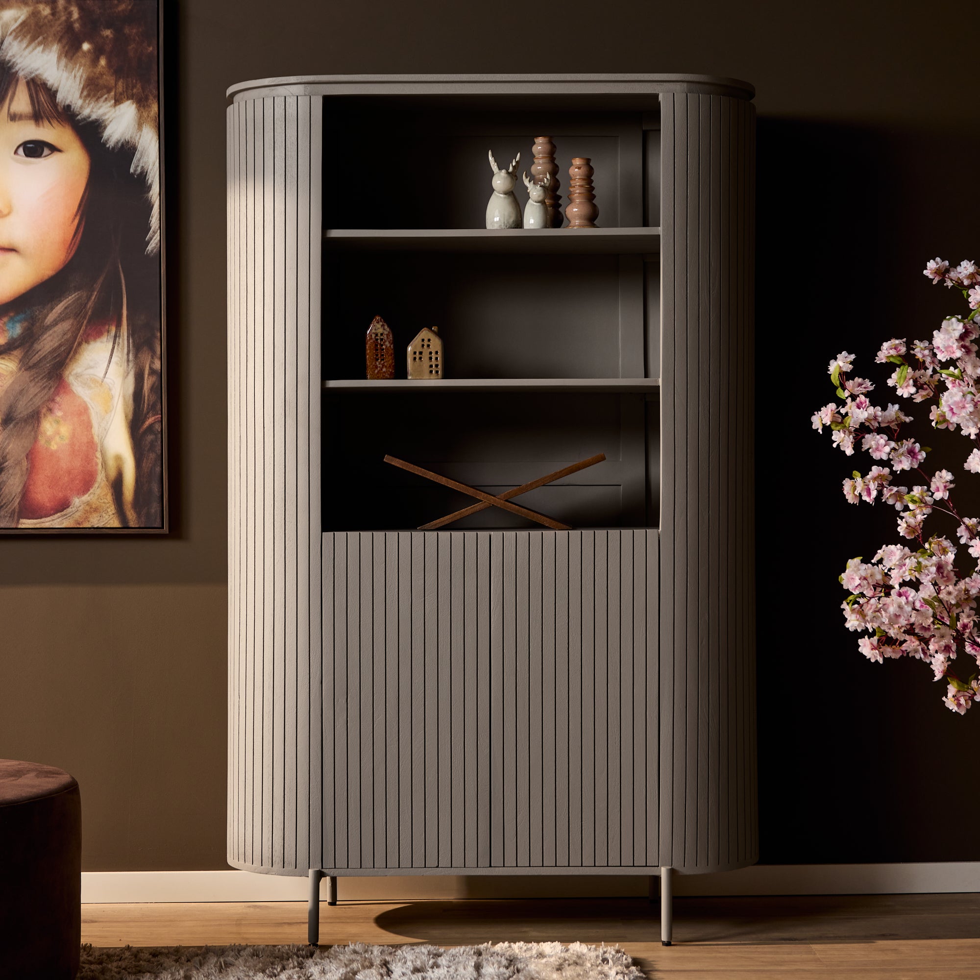 Wandkast Solana | 180 cm | Taupe