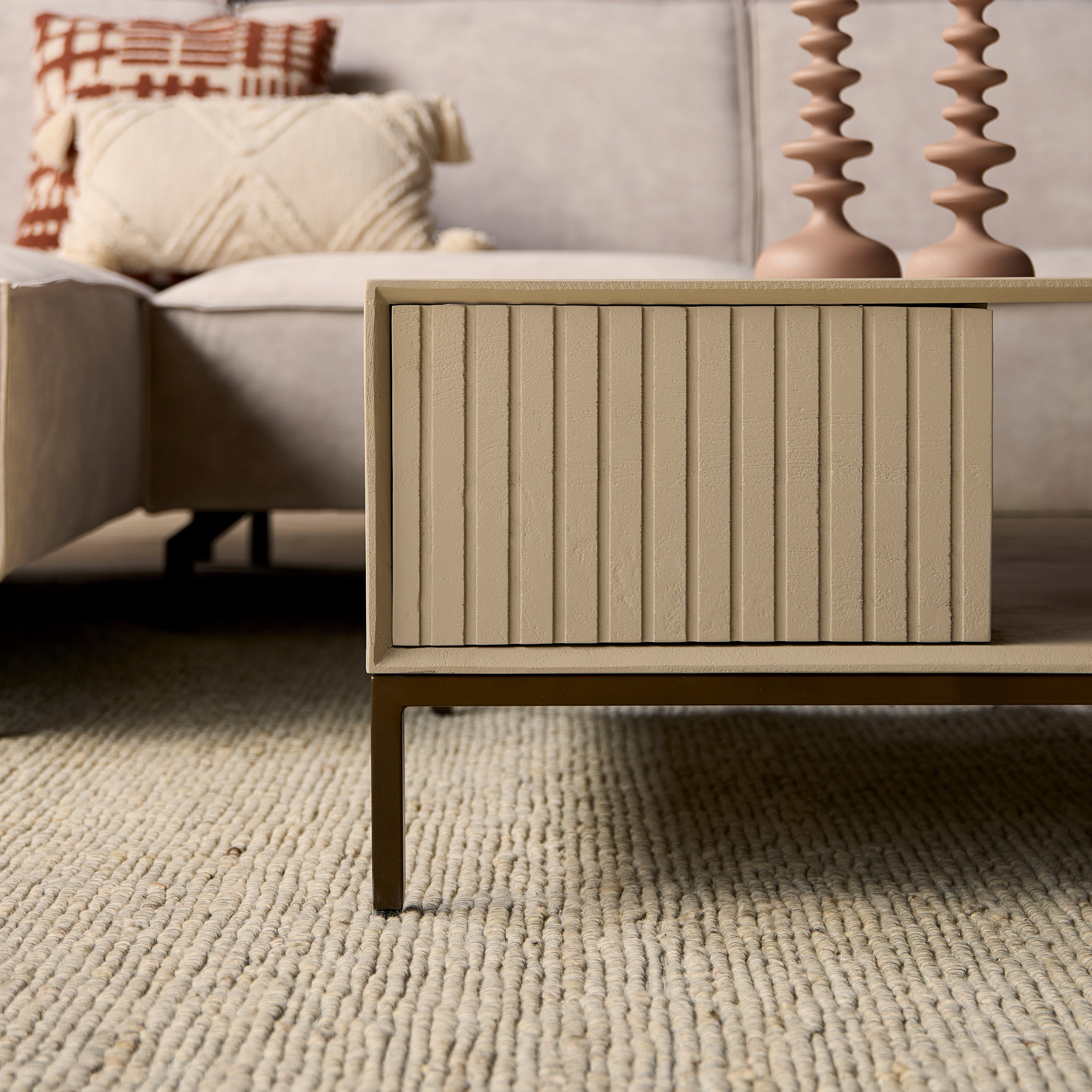 Salontafel Madison Sand | 80 cm | Vierkant