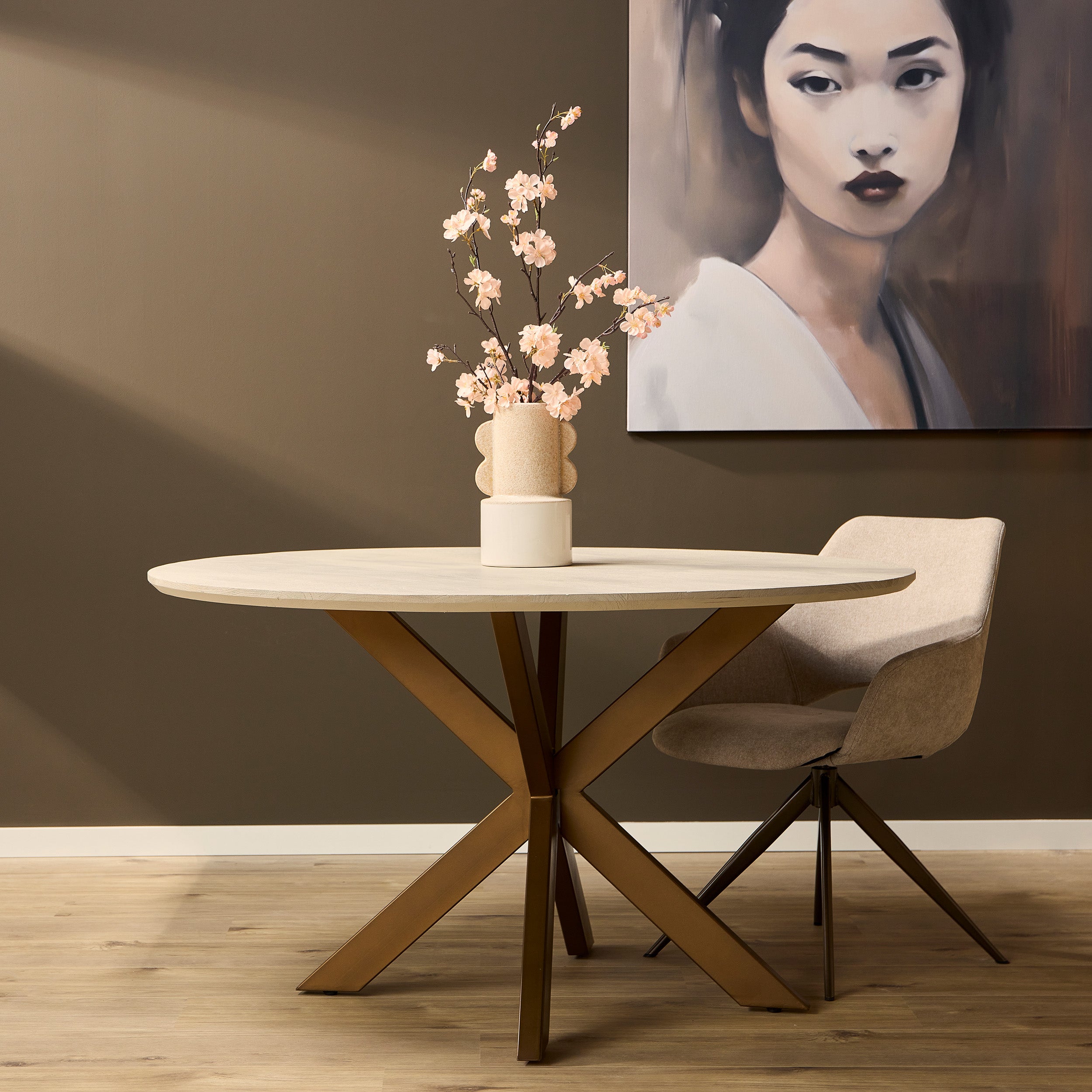 Eettafel Madison Sand | 130 cm