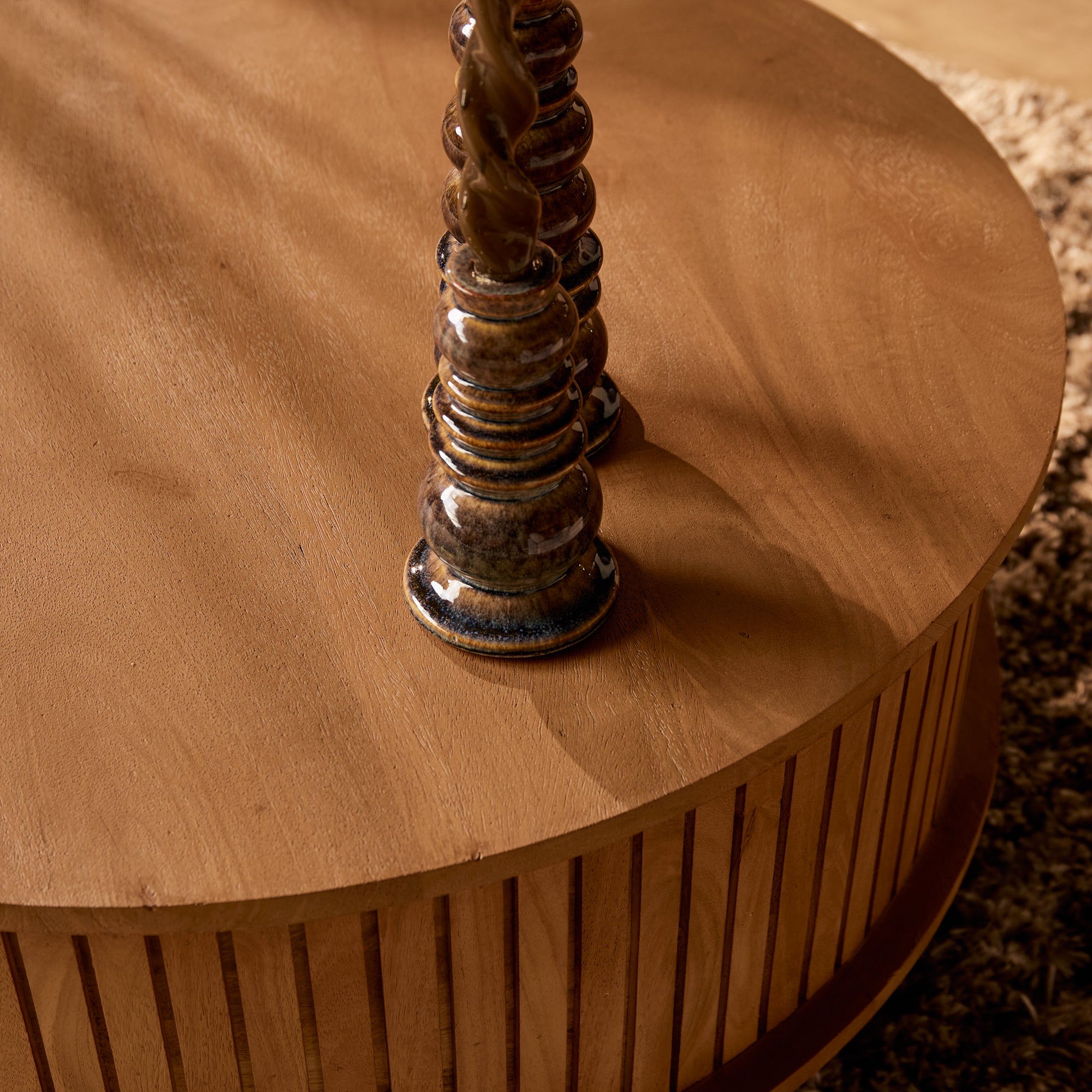 Salontafel Madison Natural | 80 cm | Rond